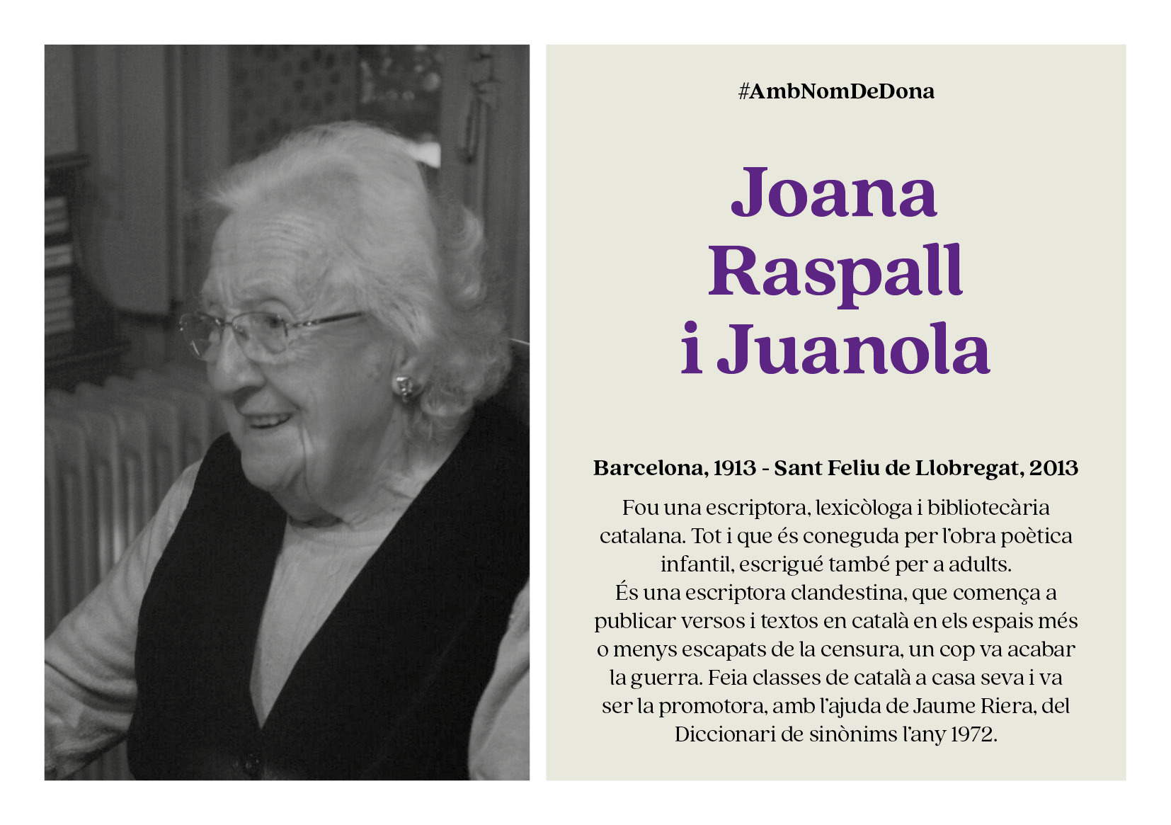 Imatge pels mitjans: Joana Raspall i Juanola