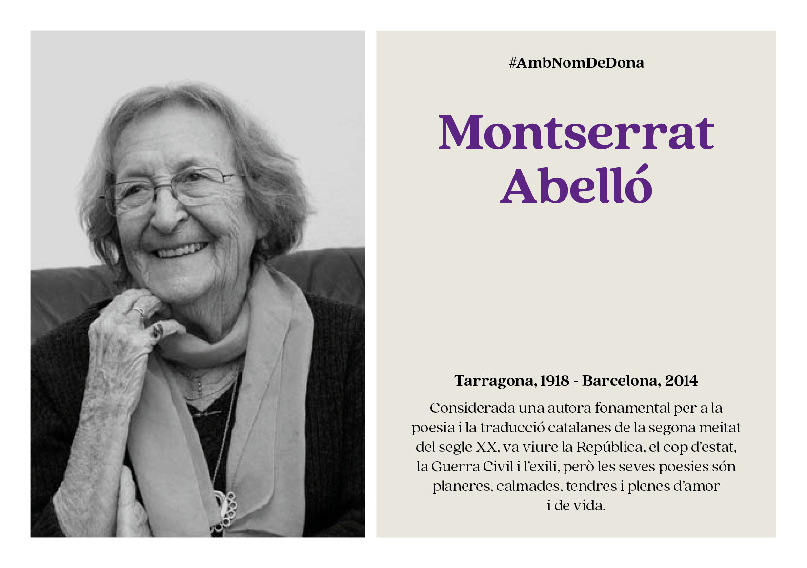 Imatge pels mitjans: Montserrat Abelló