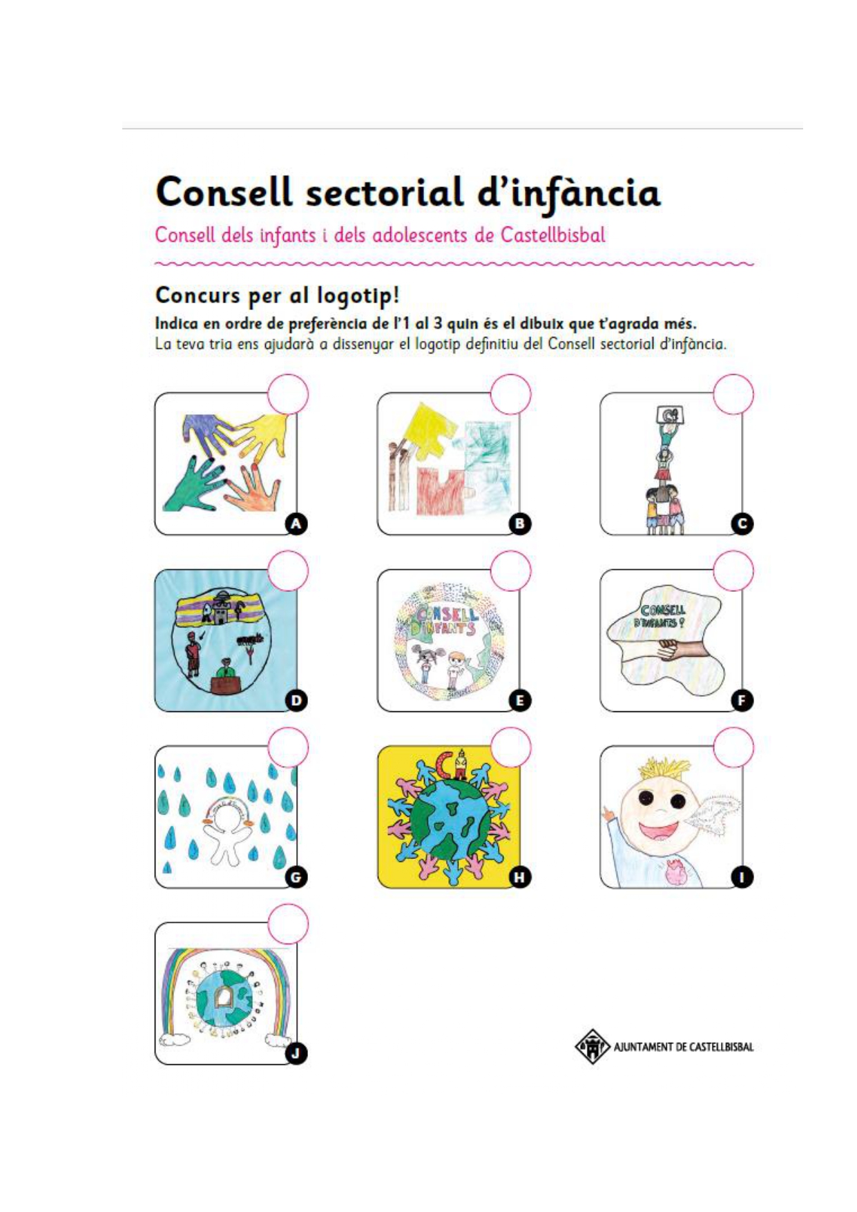 Imatge pels mitjans: Logotips del Consell Sectorial d'Infància