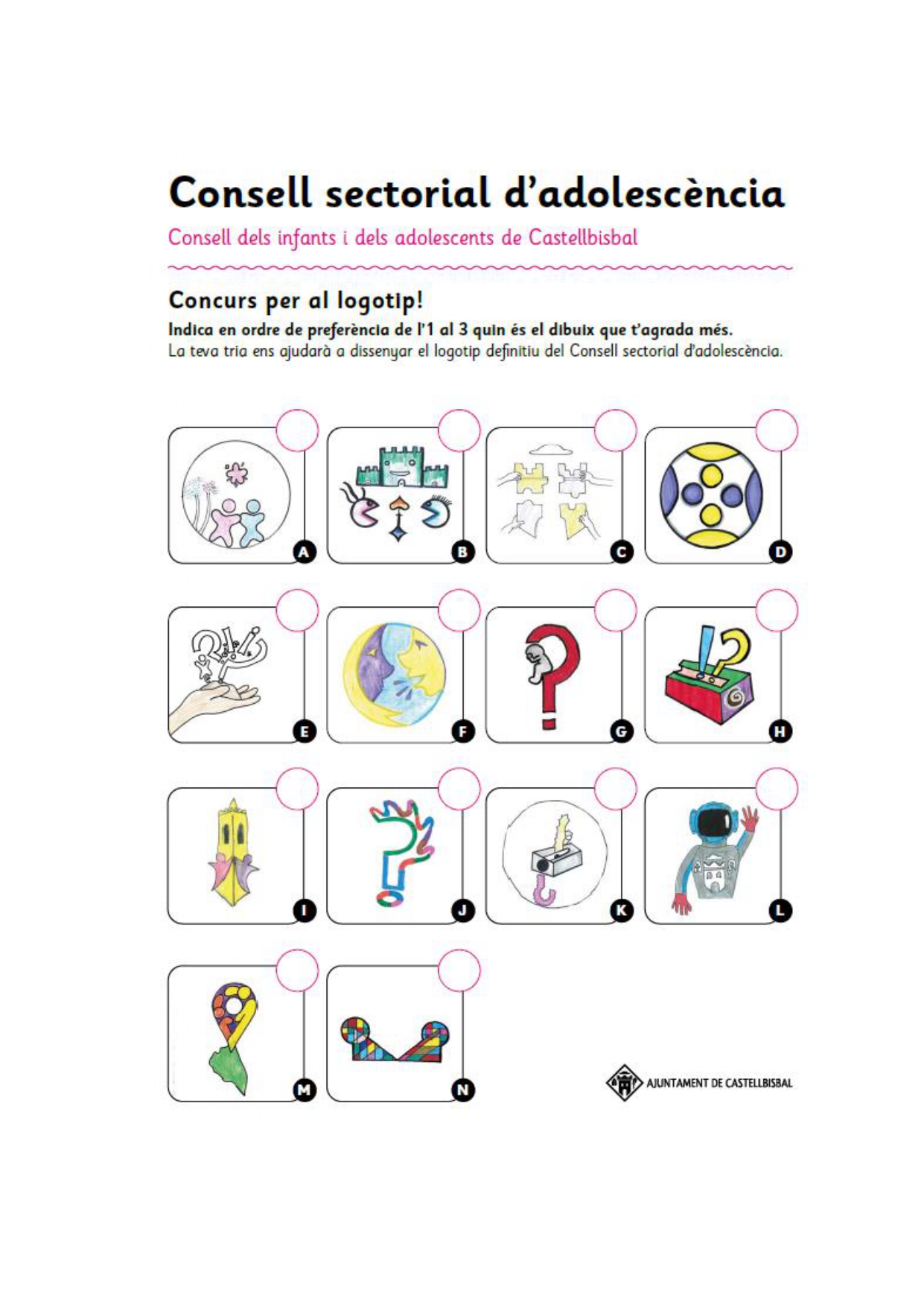 Imatge pels mitjans: Logotips del Consell Sectorial d'Adolescència