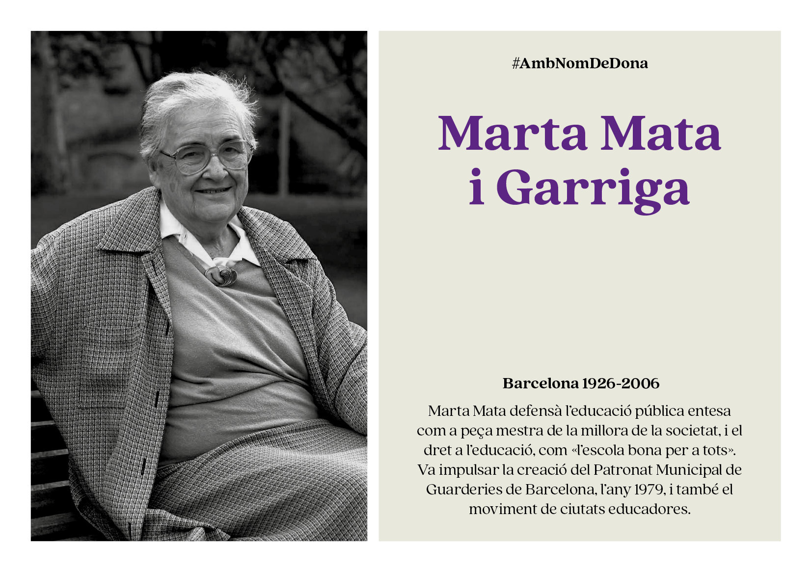 Imatge pels mitjans: Marta Mata i Garriga