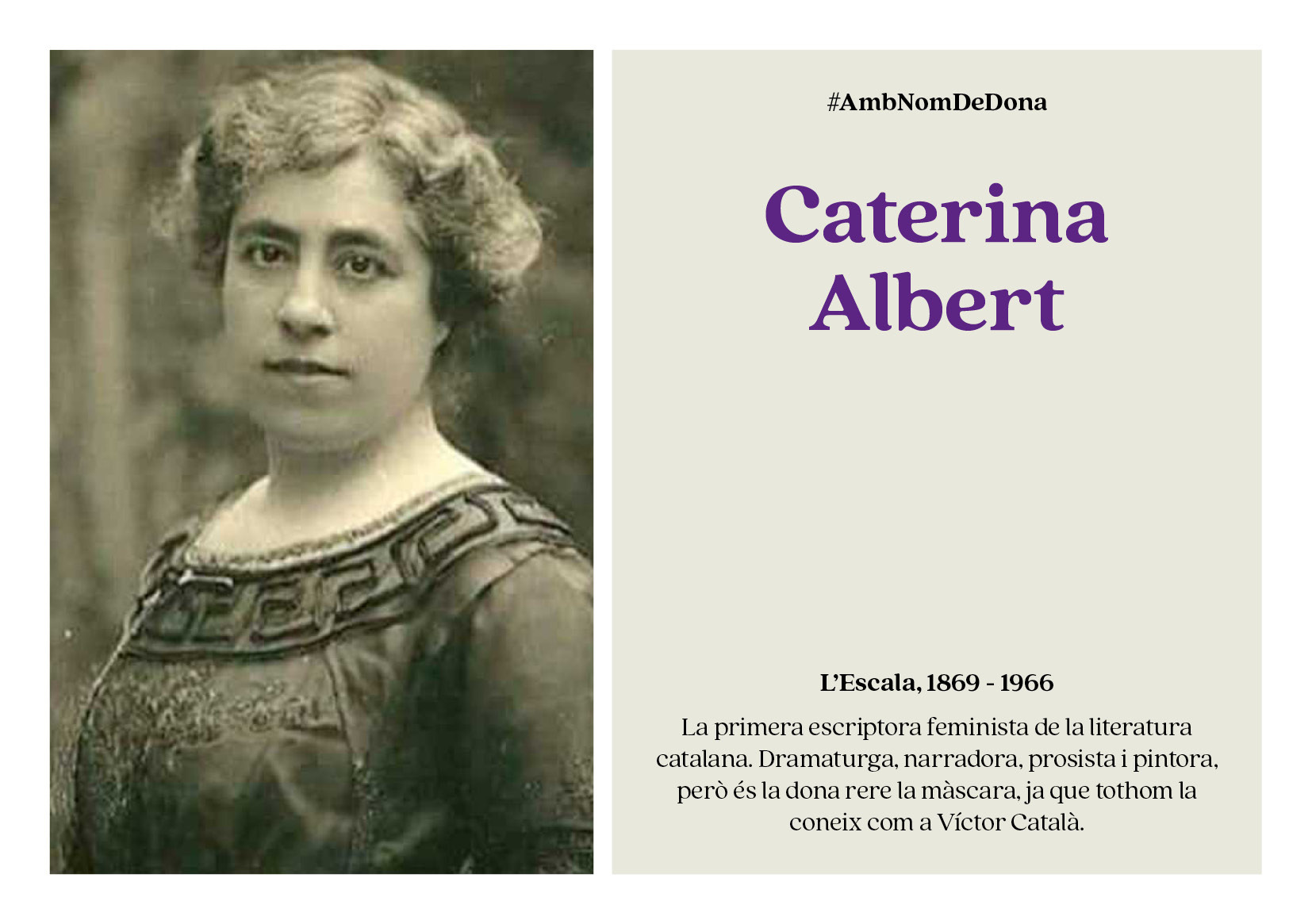 Imatge pels mitjans: Caterina Albert
